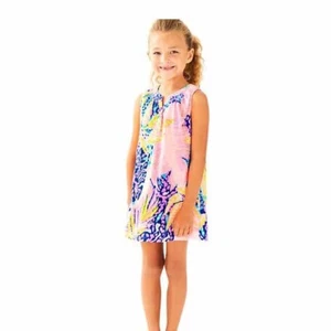 Lilly Pulitzer Essie Kids Girl Mini Dress Smocked Printed S 4-5 Years New 270293 - Picture 1 of 6