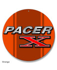 1975 - 1980 AMC Pacer X Emblem Novelty Round Aluminum Sign - Aluminum - 14 color
