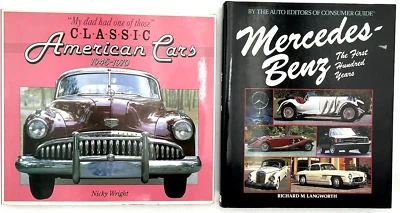 Classic American Cars 1945-1970 - N. Wright & Mercedes-Benz - Langworth -2 Books - Image 1 of 4