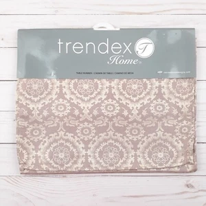 Table Runner Medallions Rose Beige 13x72 - Picture 1 of 2