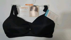 NWTs  WARNERS Bra Elements of Bliss  Wire Free  Black  SIZE 36C - Picture 1 of 3