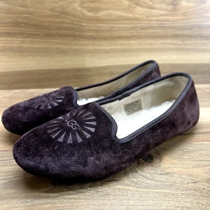 UGG Womens Flats Size 6.5 Alloway Brown Suede - Picture 1 of 9