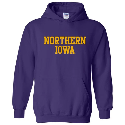 University of Northern Iowa Basic Block Hooded Sweatshirt - Purple Cover