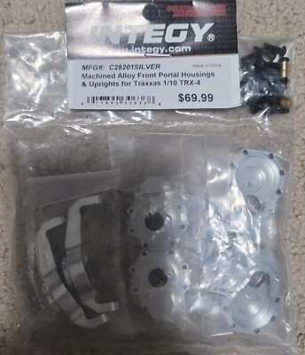 NEW Integy Machined Alloy Front Portal Housings and Uprights Traxxas TRX-4 - Image 1 of 3
