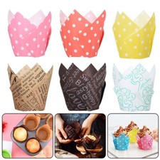 50/100X Formuffin Tulipani Grandi Cupcake/Muffin-Wraps Diversi Colori'Wrapper