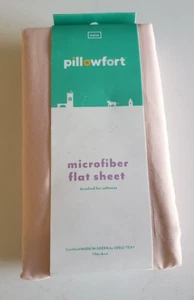 Pillowfort Microfiber Flat Sheet 66"×96" Just Peachy Twin Size 100% Polyester - Picture 1 of 5