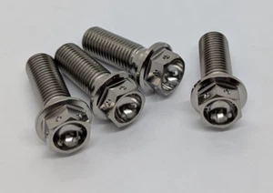 Yamaha R6 Titanium drilled front brake caliper bolt kit 99-04 Ti race spec R1 FZ - Picture 1 of 4