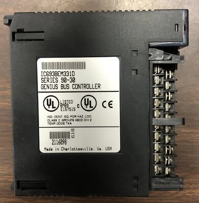 GE Fanuc IC693BEM331D Series 90-30 Genius Bus Controller            E24 - Image 1 of 4