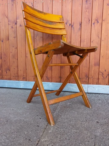 Garden Seat Folding Chair Rockabilly 50s Chair Vintage Wood 50er Retro Herlag Cover