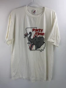Vintage Republican Elephant Georgia GFRW Party Time T Shirt Tee Size 2XL USA - Picture 1 of 7