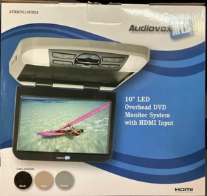 Audiovox 10" LED Overhead DVD Monitor System w HDMI Input Model AVXMTG10UHD1 - Picture 1 of 3