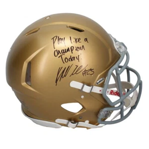 Casco autentico firmato Kyren Williams ""Play Like A Champion"" Beckett LE 23/23 - Foto 1 di 4