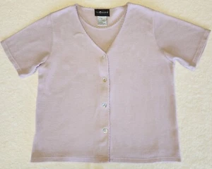Sag Harbor~ Women's Vintage Short Sleeve Sweater ~ Size Small ~ Purple ~ - Picture 1 of 8