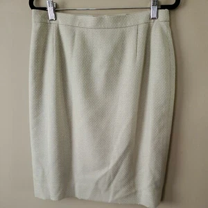 Escada Margaretha Ley Wool And Silk Blend Pencil Skirt Size 42- M - Picture 1 of 8