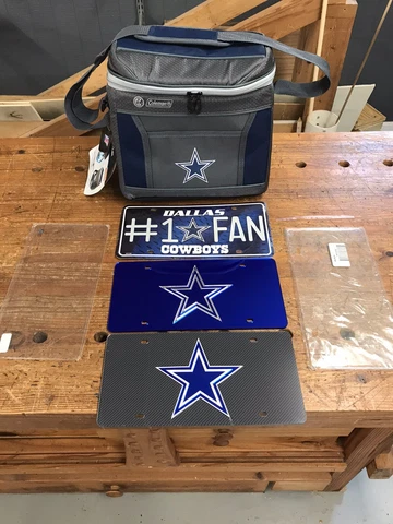 Dallas Cowboys Cooler License Plate Lot Coleman Rawlings NFL Cover