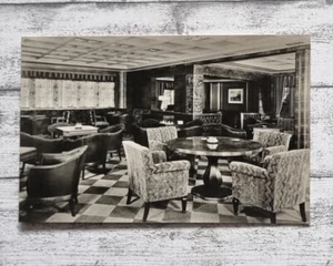 AK D. Hansa Hamburg Amerika Linie Rauchersalon 1. Klasse Postkarte Vintage Deko - Picture 1 of 2