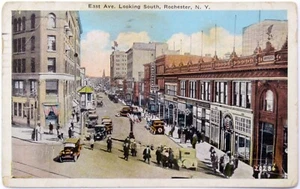 Postal de Nueva York East Ave Looking South Rochester NY 1929 - De colección - Usada - Imagen 1 de 3