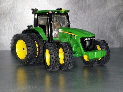 Kit doble delantero tractor rascador personalizado granja 380/80R38 llantas amarillas + espaciadores 1/64  Foto 1 de 4