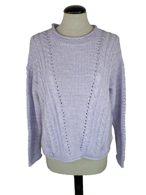 Suéter Lilly Pulitzer Lila Verbena Maxcy Para Mujer Medio Púrpura Tejido con Cable Foto 1 de 4