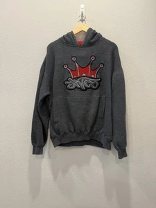 JNCO Jeans Crown Logo Hoodie Herren Large bestickt Sweatshirt Vintage 90s Y2K - Bild 1 von 12
