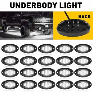 20Pcs White LED Rock Light Pods Underbody Glow Lamp Offroad SUV Pickup Truck UTV - Picture 1 of 12