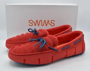 Mocasines sin cordones para hombre talla 9 de rizo rojo bandera azul - Imagen 1 de 12