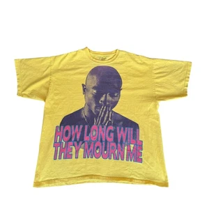 Vintage Tupac Shirt Herren XL gelb How Long Will They Mourn Me T-Shirt Hip Hop - Bild 1 von 7