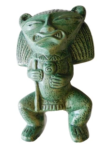 Figura De Colección Cerámica Azteca Maya Terracota Arcilla Estatua Arte Popular Mexicano 13" Alto - Imagen 1 de 4