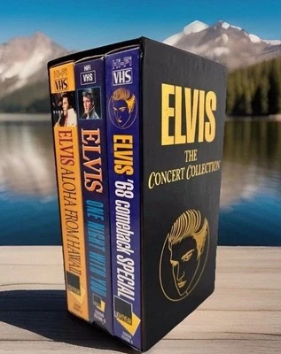 ELVIS: The Concert Collection, 3 HI-FI VHS Lightyear Boxed Set - Image 1 of 4