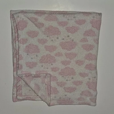 Cutie Pie Rosa Blanco Nubes Polar Bebé Manta Cielo Niña Lluvia 30x36 LEER COMO ESTÁ Foto 1 de 4