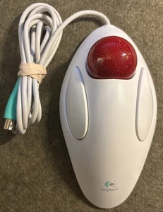 Logitech Marble Mouse T-CM14 Trackball Computer Mouse PS/2 Wired  804292-0000 - Picture 1 of 5
