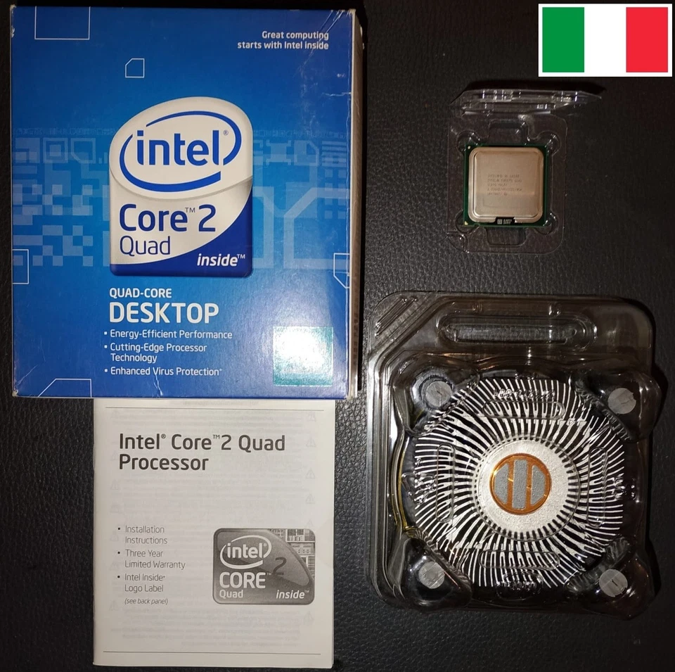 Processore Intel BX80580Q8200 SLG9S Core 2 Quad Q8200 2,33 GHz 1333 MHz 4 Mb Box - Immagine 1 di 4