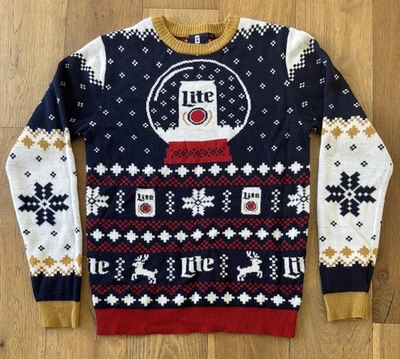 Suéter Miller Lite Suéter Feo Cerveza Ciervo Fiesta de Navidad Talla Pequeña S  Foto 1 de 4