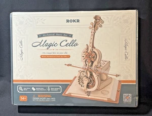 ROBOTIME ROKR DIY 3D Wooden Puzzle Jigsaw Music Box Toy Gift Magic Cello AMK63  - Picture 1 of 5
