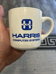 Vintage USA Harris Computer Systems Kaffee Tee Tasse Becher - Bild 1 von 10