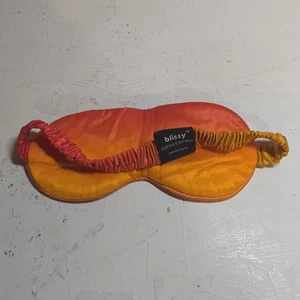 BLISSY Silk Schlafmaske - Orange Ombre | 100% reine Seide für erholsamen Schönheitsschlaf - Bild 1 von 11