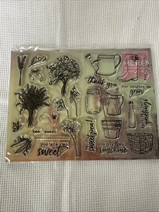 My Monthly Hero Arts Kit SPRING GARDEN July 2017  Stamps And Dies Only New - Picture 1 of 17