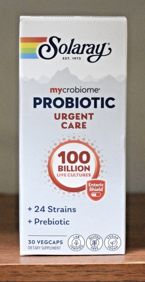 Solaray mycrobiome Probiotic Urgent Care 100B 30 Caps~ 05/2026 - Image 1 of 1