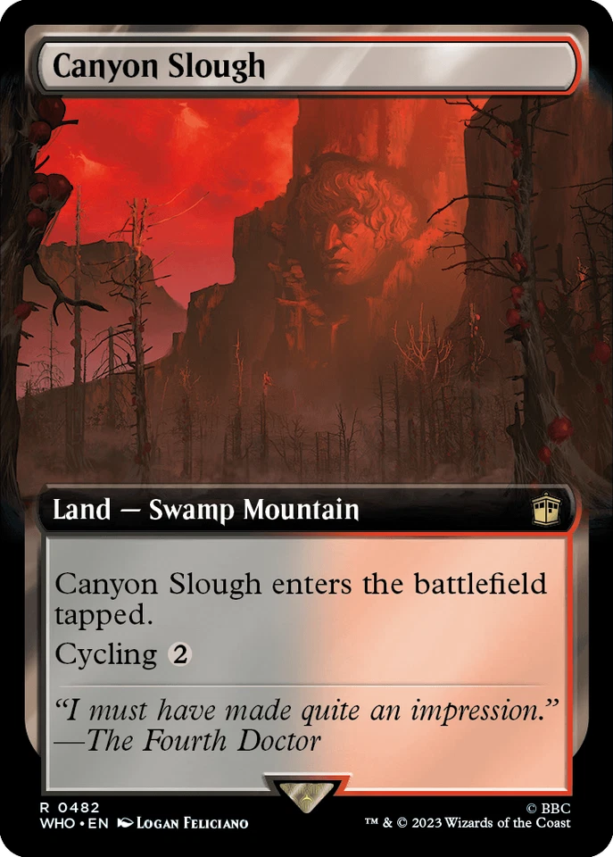 MTG Canyon Slough Extended Art English WHO - Image 1 of 1