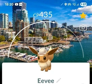Pokemon Go/Eevee mit Vancouver-Canada Hintergrund/Safari Event 2025 Exclusive - Bild 1 von 1