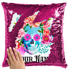 Sugar Skull Cushion Cover Sequin Throw Pillow Personalised