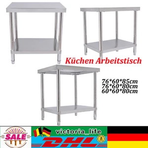 Küchen Arbeitstisch Edelstahltisch Gastro Küchentisch Zerlegetish Edelstahltisch - Bild 1 von 17