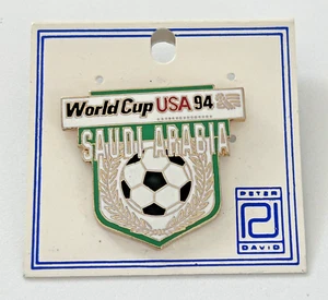 Saudi Arabia 1994 USA FIFA Football Soccer World Cup Collectable Pin Peter David - Picture 1 of 3