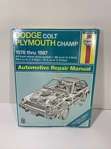 Haynes auto repair Manual 30016 Dodge Colt & Plymouth Champ 1978 thru 1987 - Picture 1 of 2