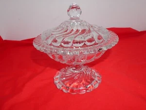 Plato de compota/caramelo cubierto alto vintage Colony by Fostoria/ - Imagen 1 de 11
