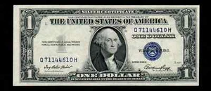 $1 1935-E Silver Certificates Blue Seal Uncirculated Free Shipping (H71) - Picture 1 of 2