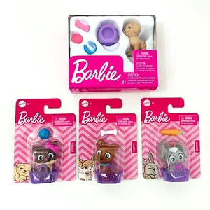 Barbie Haustiere Set 4 Mini Figuren von Mattel 2020  - Bild 1 von 8