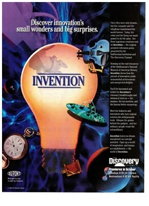 Documental de invención Du Pont Discovery Channel 1990 anuncio impreso vintage - Imagen 1 de 1
