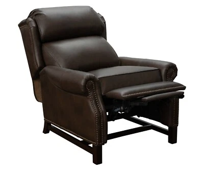 Silla reclinable manual Barcalounger Thornfield 7-3164 - cuero nogal Ashford Foto 1 de 4