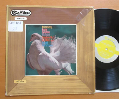 CDN-1001 Beethoven Symphony no. 5 Egmont Koussevitzky Boston Symphony RCA Mono - Image 1 of 4